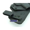 Quick Clip Pro Tough Holster Clips, Adjustable Cant for IWB OWB Kydex, Leather, Hybrid Holster Making. Tuckable Black Plastic with 1/4" Binding Posts/Chicago Screws. Made in USA (1.5" 2-Pack)