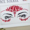 Eye Body Face Gems Red and Black Rhinestone Tattoo Stickers for Valentine's Day Party Makeup Self Adhesive Crystal Makeup Diamonds Face Tattoo Sticker Holiday Festival Party Supplies