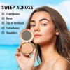 Oulac Matte Bronzer Powder Face Makeup with Mirror - Natural SunKissed Bronzer Look,Highly Pigmented Cream Bronzer, Long Lasting Glow, Easy to Blend, Vegan & Cruelty-Free BS04