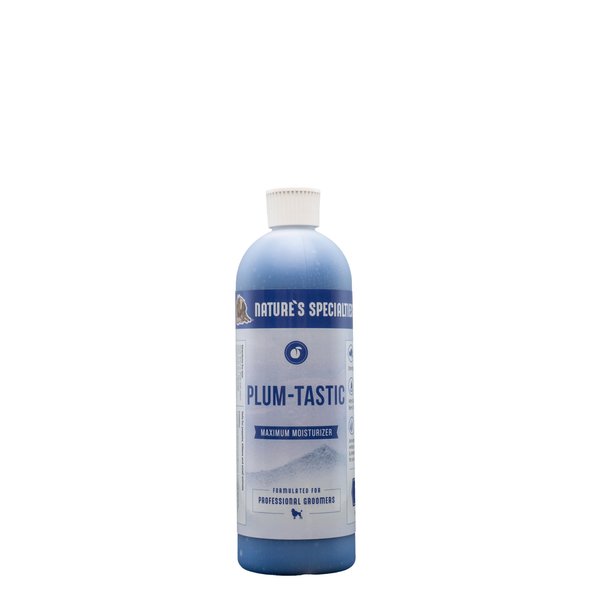Nature's Specialties Plum-Tastic Ultra Concentrated Dog Conditioner for Pets, Makes up to 4 Gallons, Natural Choice for Professional Groomers, Maximum Moisture, Made in USA, 16 oz