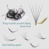 Obeyalash 1000 Promade Fans Lash Extensions 5D 0.07mm Loose Fan Eyelash Extensions D Curl 8-15mm Mixed Tray Promade Fans Lashes With Organizers Storage Promades Eyelash Fans (5D 0.07 D 8-15 mix)