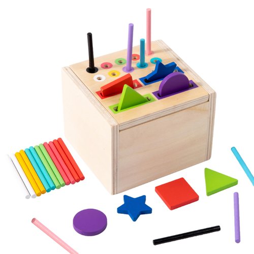 Color Sorting Toys for Toddlers 1-3: Fine Motor Skill Toys for 1-2 Year Old| Color Matching Toys Preschool Learning Activities| 12-18 Months Busy Board Matching Game for Baby Boys and Girls Gifts