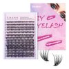 Yinaber Lash Clusters 280pcs Individual Lashes Cluster Natural DIY Eyelash Extension Lash Clusters 30D 8-16mm Mix D Curl Eyelash Clusters Extensions for Self (30D-0.07D-8-16Mix)