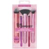 Real Techniques Artist Essentials Makeup Brush Set, For Foundation, Blush, Highlighter, Eyeshadow, & Liner, Professional Makeup Tools, Synthetic Bristles, Vegan & Cruelty-Free, 5 Piece Set