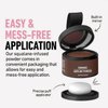 Magic Root Cover Up, Magic Root Cover Up, Hairline Shadow Powder, Root Touch Up Powder with Mirror, Water Sweat Resistant(#13 Medium Brown, 0.14oz)