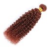 Reddish Brown Curly Wave Human Hair Bundles Color 33 Human Hair Copper Red Brown Kinky Curly Bundles Double Weft Remy Hair Extensions Wet and Wavy Bundles Silky and Soft 26 28 30 Inch