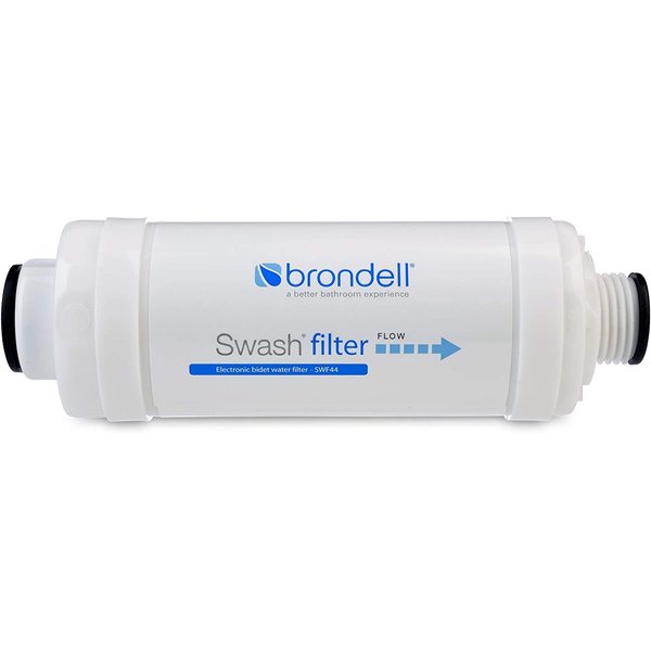 Brondell SWF44 Swash Bidet Filter, Premium Carbon Water Filtration System for Electric Bidet Toilet Seats, Lasts Up to 6 Months