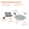 HALO HLB 6 Inch Canless Ultra-Thin Recessed Lighting LED Wafer Light for Ceiling and Shower, 1 Pack, 5 Selectable Color Temperatures, 1025 Lumens, Wet Rated, UL Certified, Energy Star