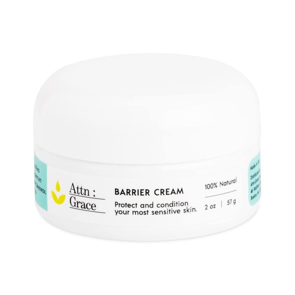 Attn: Grace Barrier Cream - Coconut Oil, Shea Butter, and Beeswax Protects Skin and Prevents Irritation - Promotes Rapid Healing for Damaged Skin - Dermatologist Tested, Talc Free , No Parabens