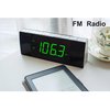 iTOMA Bedside Alarm Clock Radio with Bluetooth Speaker, Dimmable Jade Green LED Display, FM Radio with Sleep Timer, Dual Alarm with ON/Off Push-Button, Snooze, 12/24H CKS503U