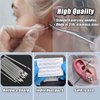 Piercing Needles - 100pcs Piercing Needles 14G Stainless Steel Hollow Needles for All Piercings Disposable Ear Nose Lip Tongue Navel Nipple Piercing