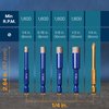 Dry Diamond Drill Bits - 5 Pcs Set 1/4", 5/16", 3/8",1/2" - Tile Drill Bits & 1/4 Carbide Drill Bit - Diamond Tip Drill Bit for Glass, Ceramic, Tile, Marble, Porcelain - Glass Drill Bit with Hex Shank