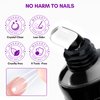 Makartt Solid Nail Glue Gel for Press On Nails, Gel Nail Glue for Nail Tips Long-Lasting Super Strong Nail Glue for Acrylic Nails Clear 3D Nail Gel for Nail Art Home Salon UV Nail Lamp Cured 15ML