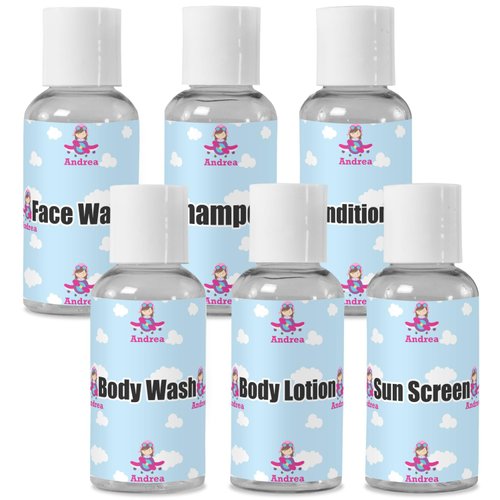 YouCustomizeIt Personalized Airplane & Girl Pilot Travel Bottles
