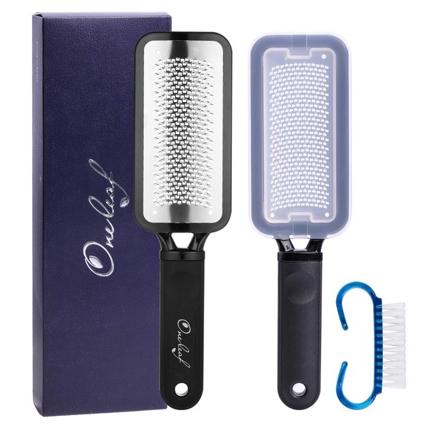 Oneleaf Professional Pedicure Rasp Foot File Cracked Skin Corns Callus Remover for Extra Smooth and Beauty Single Foot File(Black)