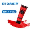 Bowitzki Face and Body Paint 2oz Cream Makeup 60ml Water Based Face Painting Special Effects For Adults Children Kids Halloween Christmas Party Stage Cosplay (Red)