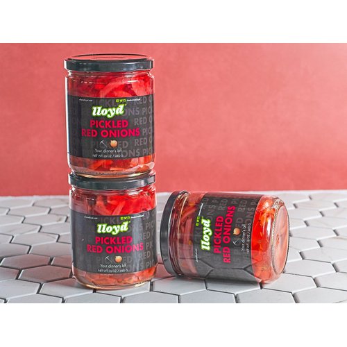 lloyd Pickled Red Onions - Small Batch - New York Grown - All Natural - NO Preservatives