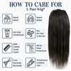 Full Shine U Part Wigs Long Natural Hair Extensions 22 Inch Hidden U Shaped Wigs Human Hair Color 1B Off Black Clip In Wigs Remy Brazilian Hair 22 Inch Half Wig 150 Gram Per Piece