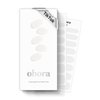 ohora Semi Cured Gel Nail Strips (N Bare Crystal) - Works with Any Lamps, Salon-Quality, Long Lasting, Easy to Apply & Remove - Includes 2 Prep Pads, Nail File & Wooden Stick