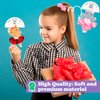 Valentines Day Gifts for Kids 18 Cards with Scrunchie Party Favors for Children. Valentine's Girls Friend Goodie Bag Stuffers, School Class Exchange Bulk Prizes