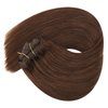 Ve Sunny Human Hair Clip in Extensions Auburn Clip in Hair Extensions Real Human Hair Burgundy Hair Extension Clip ins Dark Auburn Clip on Hair Extensions Human Hair Auburn Short Hair 7Pcs 100g 14in