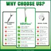VeriFloss Dental Flosser with 10 Head Refill - Teeth Flossers for Adults & Kids, Flossing Tool - Ergonomic Design w/360° Swivel Head, Glide Lock - Reusable Floss Picks, Cleaning Kit - VeriFresh