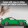 ExultationToy 332 Pcs Super Sports Car Toy Building Set, 4 Different Wheel Rim Designs, MOC Building Blocks Cars for Adults, Teens, Boys Ages 8-12