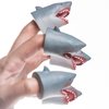 AQKILO Shark Finger Puppet Set, Animals Puppet Show Theater Props, Novelty Toys Weird Stuff Gifts, 5Pcs