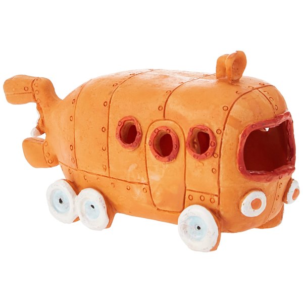 Penn-Plax Nickelodeon Spongebob Squarepants Resin Decoration - Bikini Bottom Bus - for Aquarium and Fish Tanks (SBR60)