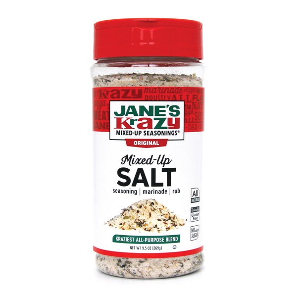 Jane's Krazy Seasonings Mixed Up Salt Canister, 9.5 Ounce