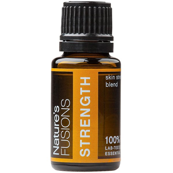 Nature's Fusions Strength, 100% Pure and Natural Essential Oil Blend for Aromatherapy and Topical Use, 5 Fl Oz (Pack of 1) (15 mL)