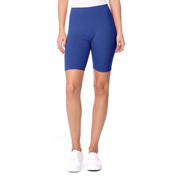 FashionJOA Activewear Workout Cycling Yoga Running Biker Shorts Sapphire 2XL