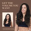 GOO GOO Clip in Hair Extensions Real Human Hair, 14inch 85g 7Pcs, 1B Natural black, Remy Human Hair Extensions Clip ins for Women, Natural Human Hair