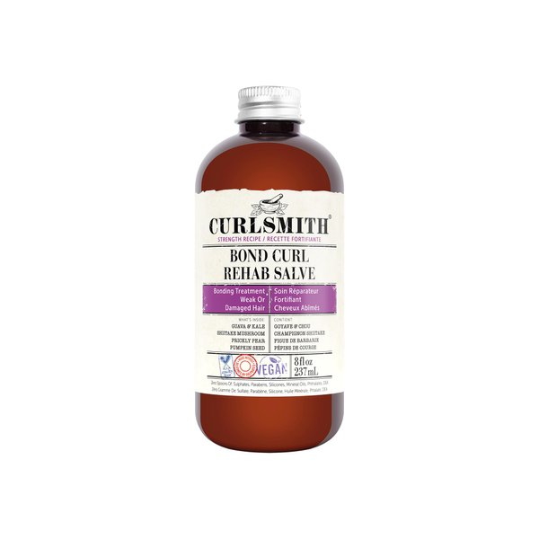 CURLSMITH - Bond Curl Rehab Salve, Bond Building Strength Treatment for Weak, Damaged Hair (8 fl oz)