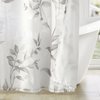 Madison Park Cecily Botanical Modern Shower Curtain, Contemporary Design Water Repellent Shower Curtains for Bathroom, 72 X 72, Grey