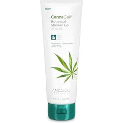 Andalou Naturals CannaCell Shower Gel, Joyful, 8 Ounces