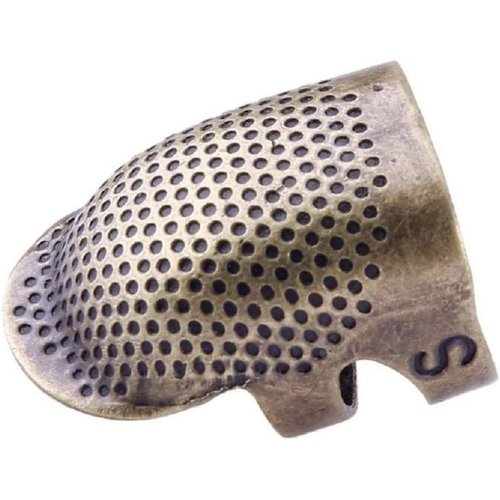 Gold Sewing Thimble Vintage Finger Protector Adjustable Finger Shield Pin Needles Craft Accessories DIY Tools Sewing Thimbles