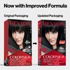 Revlon Colorsilk Beautiful Color Permanent Hair Color, Long-Lasting High-Definition Color, Shine & Silky Softness with 100% Gray Coverage, Ammonia Free, 011 Soft Black, 1 Pack