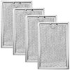 WB06X10309 Microwave Oven Grease Filter - Compatible with G.E Microwave Vent Filter Replacement by AMI PARTS - 7-5/8 x 5 x 3/32 Inch 4 Packs