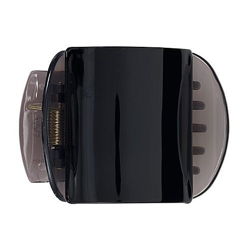 Mia Super Clamp Strong Jaw Clamp Hair Clip Comfortable Contour Fit Hidden Springs Barrette for Women, French Twists, Teens, Girls Medium Size Solid Black