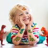 CHARLENT 110 Glitter Styles Dinosaur Temporary Tattoos for Kids - 14 Sheets Glitter Dinosaur Tattoos for Boys Girls Dino Birthday Party Favors Goodie Bag Fillers