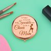 Cheer Gift Cheer Mom Gifts Compact Makeup Mirror Cheerleading Coach Gift Cheer Coach Gift Cheer Mom Appreciation Gift Thank You Gift for Cheer Coach Mother's Day Birthday Gift for Cheer Mom
