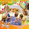 Camlinbo Mexican Fiesta Costume Headwear, 12 Pcs Cardboard Headbands and 12 Pcs Paper Eyeglasses, Mexican Themed Party Supplies for Halloween, Cosplay, Carnivals, Parade, and More