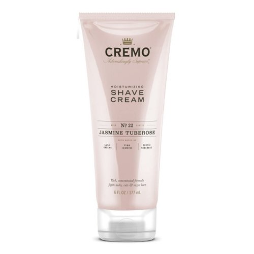 Cremo Jasmine Tuberose Moisturizing Shave Cream, Astonishingly Superior Ultra-Slick Shaving Cream Fights Nicks, Cuts and Razor Burn, 6 Fl Oz
