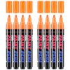 Craiiby Orange Paint Pens Paint Markers - 8 Pack Permanent Acrylic Quick Dry Waterproof Marker Pens for Rocks Wood Fabric Plastic Canvas Glass Mugs Metal Tire Stone