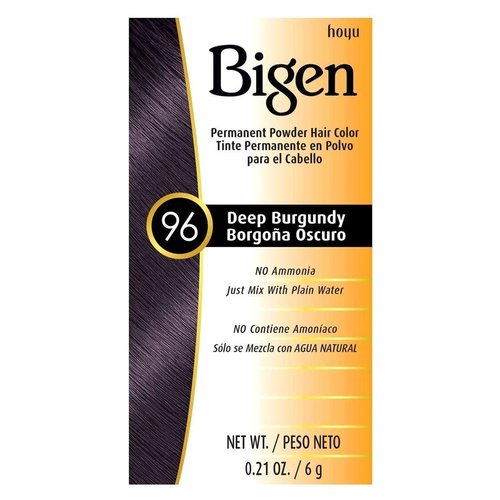 Bigen Permanent Powder Hair Color, Deep Burgundy 0.21 Ounce
