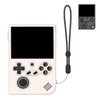 for RG40XXV Silicone Protective Case, Soft Case for Anbernic RG 40XXV only, RG 40XX V Retro Handheld Game Console Accessories, Anti-Scratch Washable Silicone Case with Lanyard (OffWhite)