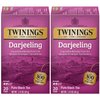 Twinings Darjeeling Tea - A Delicate, Dry Black Tea, Sophisticated Coffee Alternative with Less Caffeine, Individually Wrapped Tea Bags, 20 Count (Pack of 2)