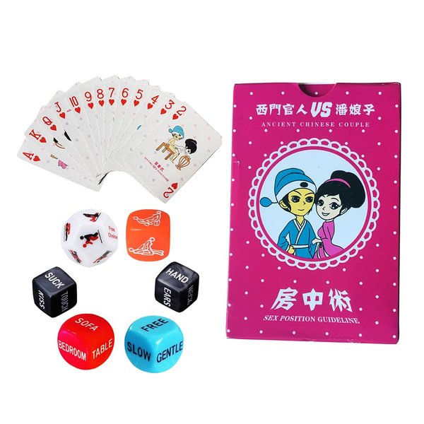 Fly-Love Funny Romantic Role Playing Poker Card, Couple Dice for Honeymoon bacherette Party, Hen Party, Groom Roast,Newlyweds, Wedding, Anniversary, Marriage