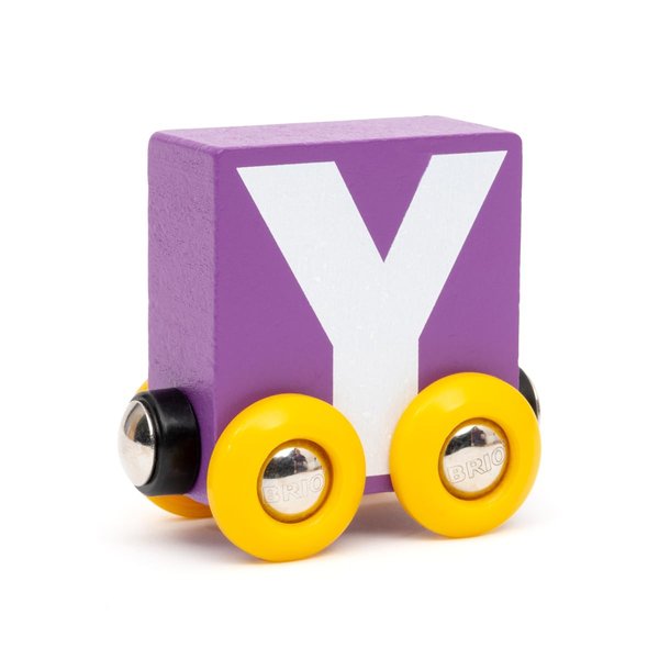 BRIO – Letter Train Y | Wooden Train Set Accessory Toy for Kids Age 2 Years Up